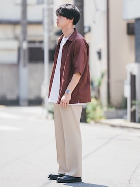 「ADER error（アーダーエラー）のアイテム」を使った、Suzuさん（メンズ・182cm）の夏コーディネート
