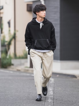 「ADER error（アーダーエラー）のアイテム」を使った、Suzuさん（メンズ・182cm）の秋コーディネート