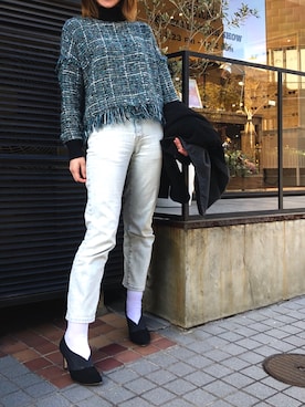 「Current/Elliott（カレントエリオット）のアイテム」を使った、yuunia2さん（レディース・169cm）の秋コーディネート