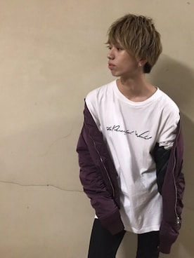 「GOSTAR DE FUGA（ゴスタール ジフーガ）のアイテム（MA-1）」を使った、sosukeさん（メンズ・183cm）の秋コーディネート