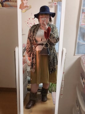 「fifth（フィフス）のアイテム（帽子）」を使った、麗園ファンタジー〇*ﾟさん（レディース・163cm）の冬コーディネート