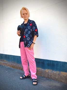 「金髪」｜いたちさん（メンズ・175cm・20代）の夏コーディネート