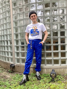 「アイテム（デジタル腕時計）」を使った、いたちさん（メンズ・175cm・20代）の夏コーディネート