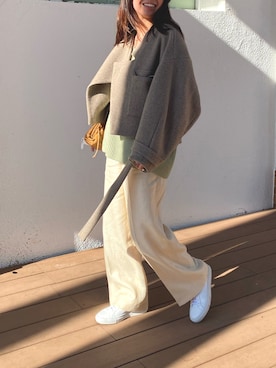 「ENFOLD（エンフォルド）のアイテム（ジャケット/アウター）」を使った、mikitiさん（レディース・157cm）の冬コーディネート