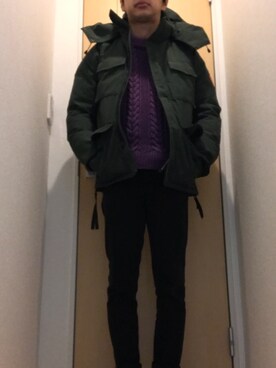 「cheap monday」｜「アイテム（ダウンジャケット/コート）」を使った、mattun385さん（メンズ・167cm）の冬コーディネート