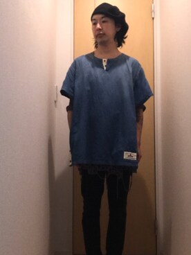「cheap monday」｜「アイテム（ハンチング/ベレー帽）」を使った、mattun385さん（メンズ・167cm）の春コーディネート