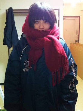 「Champion（チャンピオン）のアイテム（その他アウター）」を使った、瀬戸かほさん（レディース・168cm）の夏コーディネート