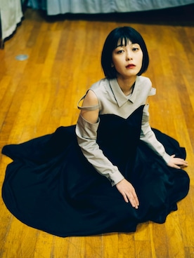 「アイテム（シャツワンピース）」を使った、瀬戸かほさん（レディース・168cm・20代）の春コーディネート