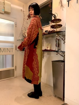 「アイテム（スリッポン）」を使った、瀬戸かほさん（レディース・168cm・20代）の春コーディネート