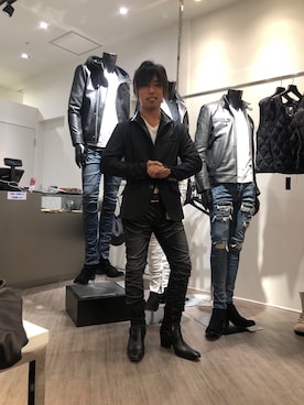 「Buffalo Bobs（バッファローボブズ）のアイテム（テーラードジャケット）」を使った、偽りマッキー【B】さん（メンズ・160cm）の秋コーディネート