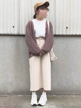 「サーマルスカート」｜ukiさん（レディース・155cm）の冬コーディネート