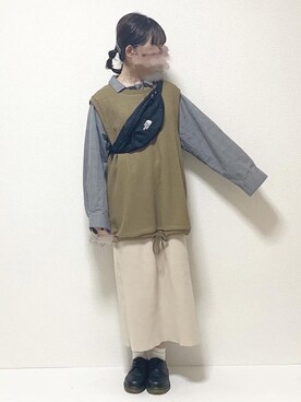 「JUNRED（ジュンレッド）のアイテム」を使った、ukiさん（レディース・155cm）の春コーディネート