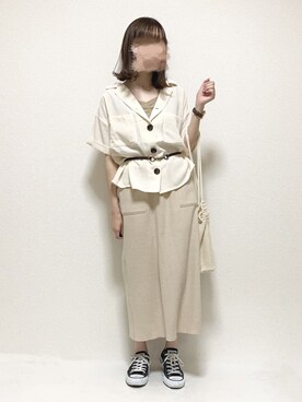 「fd style（エフディ スタイル）のアイテム（バッグ）」を使った、ukiさん（レディース・155cm）の夏コーディネート