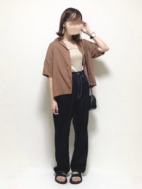 「DAISY（デイジー）のアイテム」を使った、ukiさん（レディース・155cm）の夏コーディネート