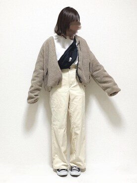 「Ifuru（イフル）のアイテム（ジャケット/アウター）」を使った、ukiさん（レディース・155cm）の秋コーディネート