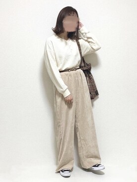 「Ifuru（イフル）のアイテム」を使った、ukiさん（レディース・155cm）の秋コーディネート