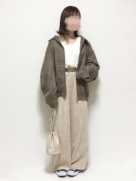「Ifuru（イフル）のアイテム」を使った、ukiさん（レディース・155cm）の秋コーディネート