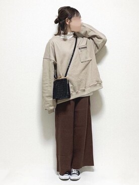 「Ifuru（イフル）のアイテム」を使った、ukiさん（レディース・155cm）の冬コーディネート