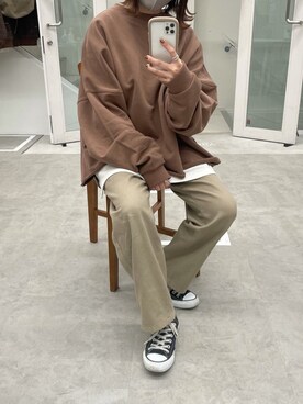 「SENSION（センション）のアイテム」を使った、ukiさん（レディース・155cm）の秋コーディネート