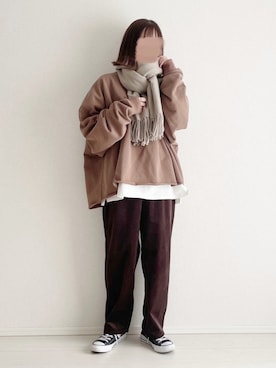 「SENSION（センション）のアイテム」を使った、ukiさん（レディース・155cm）の秋コーディネート