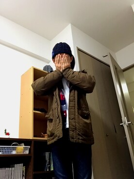 「Right-on（ライトオン）のアイテム（モッズコート）」を使った、tanaさん（メンズ・176cm）の秋コーディネート
