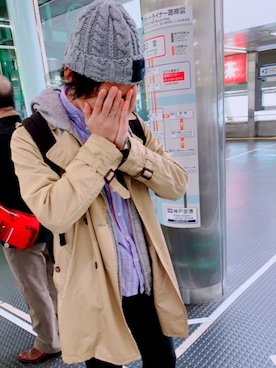 「URBAN RESEARCH（アーバンリサーチ）のアイテム（トレンチコート）」を使った、tanaさん（メンズ・176cm）の秋コーディネート