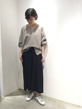 「JOURNAL STANDARD LUXE（ジャーナルスタンダード　ラックス）のアイテム」を使った、luxe銀座店スタッフさん（レディース・162cm）の夏コーディネート