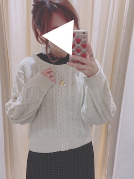「アイテム（ピアス（両耳用））」を使った、★しおりんさん（レディース・164cm・20代）の冬コーディネート