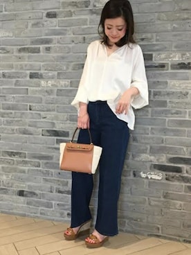 Noble天神ビオロ店スタッフさん（レディース・163cm）の春コーディネート