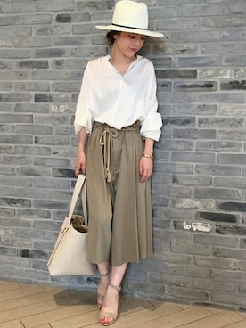 Noble天神ビオロ店スタッフさん（レディース・163cm）の夏コーディネート