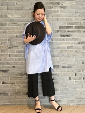 Noble天神ビオロ店スタッフさん（レディース・163cm）の夏コーディネート
