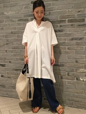 Noble天神ビオロ店スタッフさん（レディース・163cm）の夏コーディネート