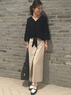 Noble天神ビオロ店スタッフさん（レディース・163cm）の夏コーディネート