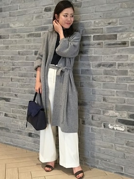 「Noble（ノーブル）のアイテム（サンダル）」を使った、Noble天神ビオロ店スタッフさん（レディース・163cm）の秋コーディネート