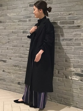 「Noble（ノーブル）のアイテム（その他アウター）」を使った、Noble天神ビオロ店スタッフさん（レディース・163cm）の秋コーディネート