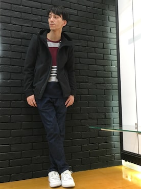 「アイテム（ブルゾン）」を使った、Daikiさん（メンズ・174cm・30代）の秋コーディネート