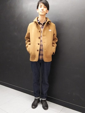 「JUNRED（ジュンレッド）のアイテム（ジャケット/アウター）」を使った、Daikiさん（メンズ・174cm）の秋コーディネート