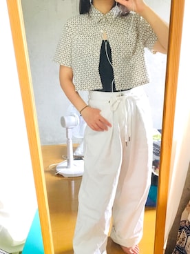 「研究室コーデ」｜よしのさん（レディース・158cm）の夏コーディネート