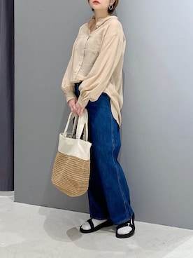 「CRAFT STANDARD BOUTIQUE（クラフトスタンダードブティック）のアイテム」を使った、あさみさん（レディース・156cm）の春コーディネート