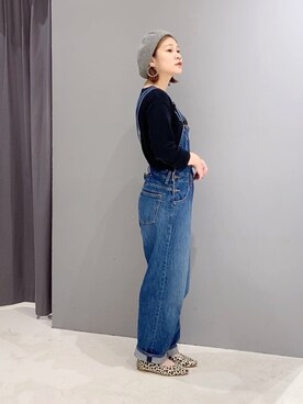 「秋のマイ旬スタイル」｜「アイテム（サロペット/オーバーオール）」を使った、あさみさん（レディース・156cm）の秋コーディネート
