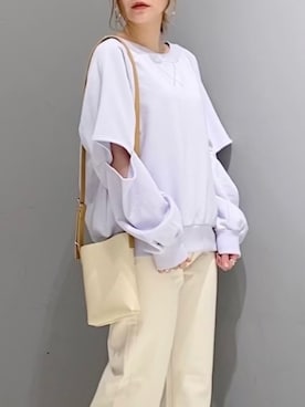 「デザイントップス」｜「アイテム（その他）」を使った、あさみさん（レディース・156cm）の冬コーディネート
