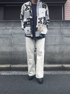 「Adoon plain（アドーンプレーン）のアイテム（パンツ）」を使った、soyさん（メンズ・170cm・20代）の秋コーディネート