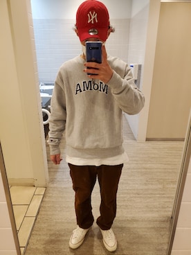 「チャックテイラー」｜「アイテム（アクセサリー）」を使った、おっくん！！さん（メンズ・175cm）の冬コーディネート