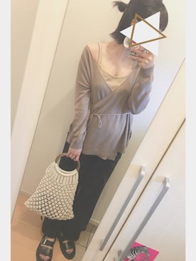 「stradivarius（ストラディバリウス）のアイテム（アクセサリー）」を使った、maro‎.さん（レディース・161cm）の春コーディネート