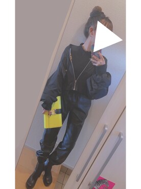「EMODA」｜「アイテム（MA-1）」を使った、maro‎.さん（レディース・161cm）の秋コーディネート