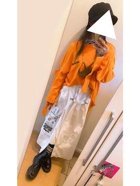 「M.Y.O.B（エム.ワイ.オー.ビー）のアイテム（スカート）」を使った、maro‎.さん（レディース・161cm）の冬コーディネート