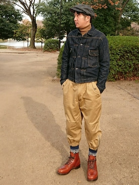 デニムジャケットを使った ハンティングパンツ の人気ファッションコーディネート Wear