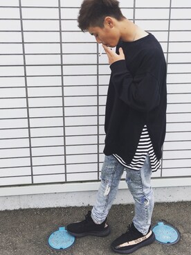 「KanyeWest」｜Da!k!さん（メンズ・165cm）の夏コーディネート