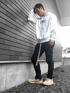 「KanyeWest」｜「アイテム（パンツ）」を使った、Da!k!さん（メンズ・165cm）の秋コーディネート
