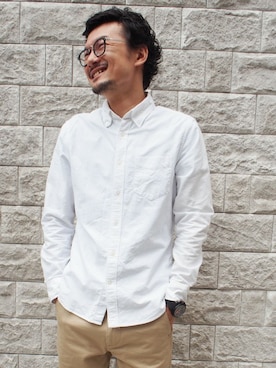 「#秋コーデ」｜「アイテム（腕時計）」を使った、冷酒さん（メンズ・172cm）の夏コーディネート